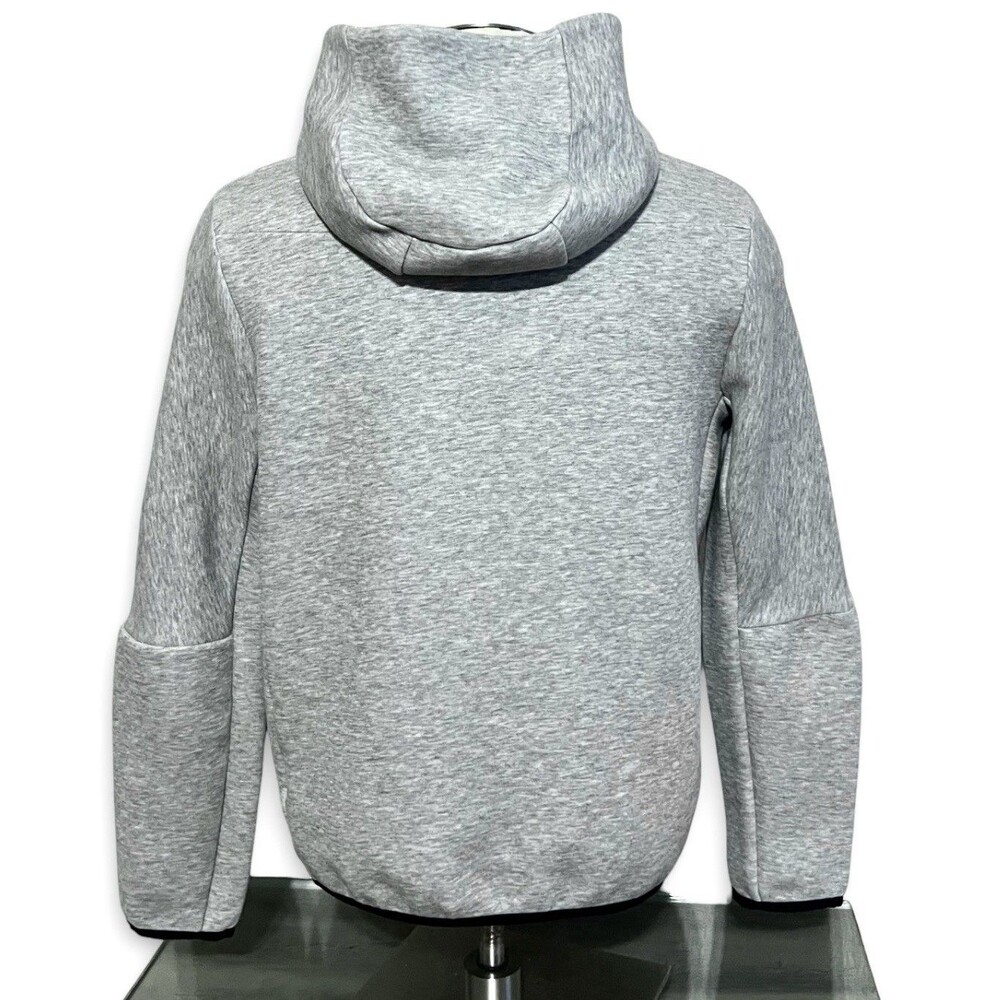 Nike Sportswear Tech Fleece Hoodie Mens Large Gray Full Zip Jacket CU4490-063 - Picture 2 of 9